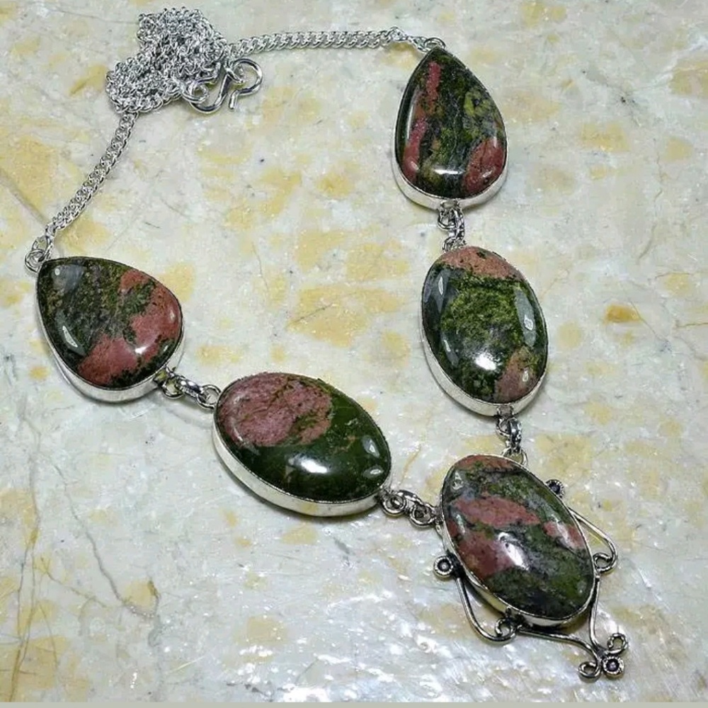 Unakite necklace